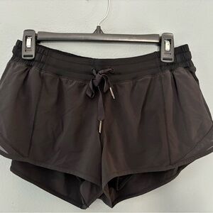 Lululemon black lined shorts. size 8.